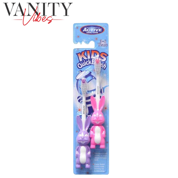 Beauty Formulas Active Kids Tooth Brush 2's Pack Rabbit Design