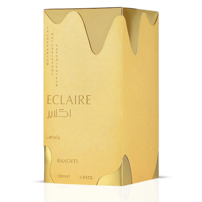 Lattafa Eclaire Banoffi Eau de Parfum 100ml - Long Lasting Sweet Gourmand Unisex Arabic Fragrance for Men & Women