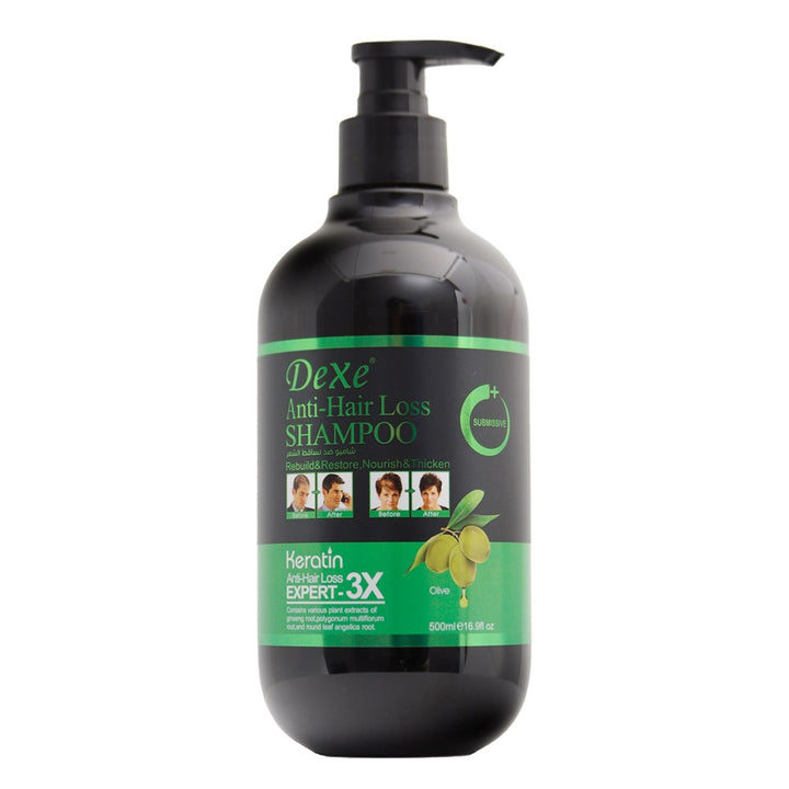 Dexe Anti-Hair Loss Keratin Olive Extract Shampoo 500 ml Hair Strengthening & Nourishment