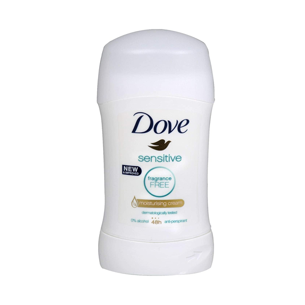 Dove Sensitive Fragrance Free Anti Perspirant Stick 40g