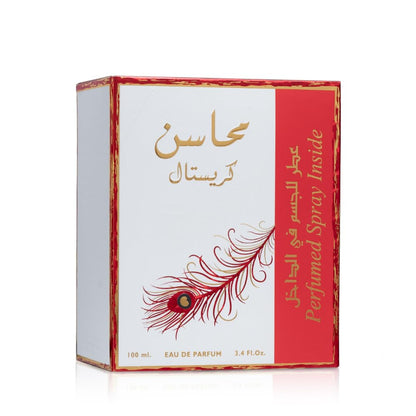 Lattafa Mahasin Crystal Red Eau de Parfum for Women-100ml