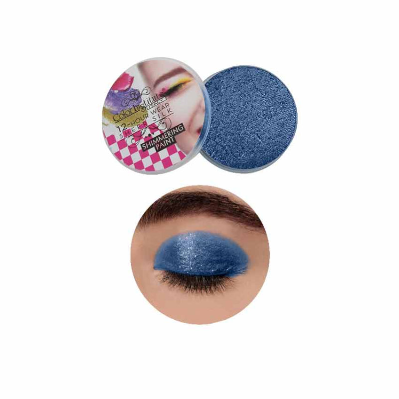 Color Institute Shimmer Eyeshadow . Eye Shimmering Paint (Shade:10) ( Blue)
