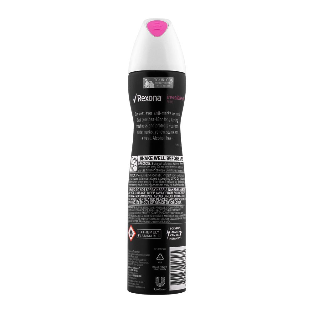 Rexona Women Invisible Pure Deodorant Spray 150ml