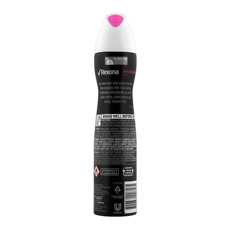 Rexona Women Invisible Pure Deodorant Spray 150ml
