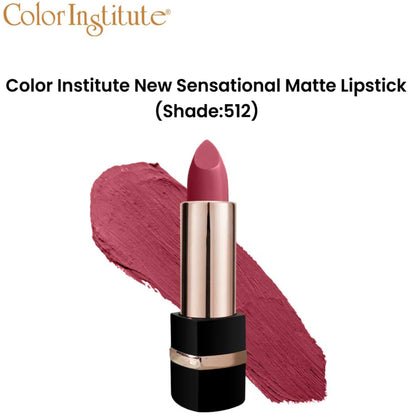 Color Institute New Sensational Matte Lipstick (Shade:512)