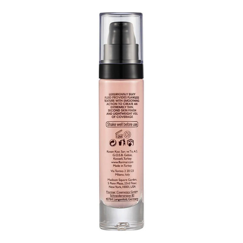 Flormar Invisible Cover HD Foundation SPF 30 (Shade: 10 Pink Porcelain) 30ml