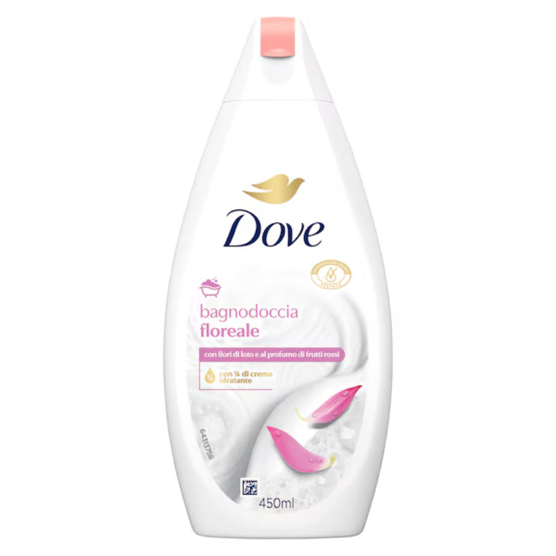 Dove Floreale Moisturizing Shower Gel 450ml – Floral Scented Gentle Hydrating Body Wash for Soft & Smooth Skin