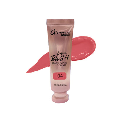 Glamorous Face Rosy Glow Liquid Blush Cream 12ml (Shade:04)
