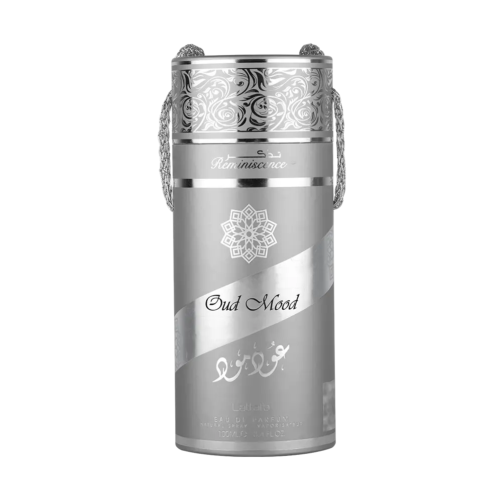 Lattafa Oud Mood Silver Reminiscence Eau De Parfum 100ml – Long Lasting Rich Oud Masculine Fragrance for Men
