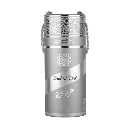 Lattafa Oud Mood Silver Reminiscence Eau De Parfum 100ml – Long Lasting Rich Oud Masculine Fragrance for Men