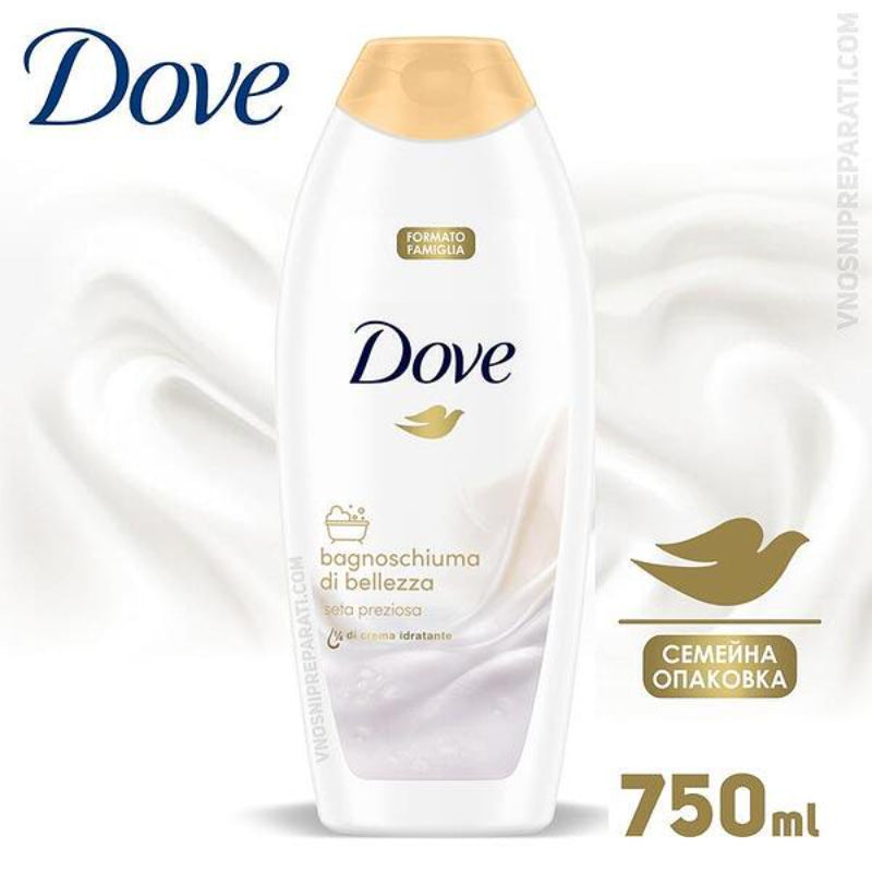 Dove Bagnoschiuma Di Bellezza Seta Preziosa (Shower Gel) 700 + 50ml
