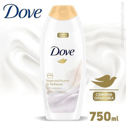 Dove Bagnoschiuma Di Bellezza Seta Preziosa (Shower Gel) 700 + 50ml