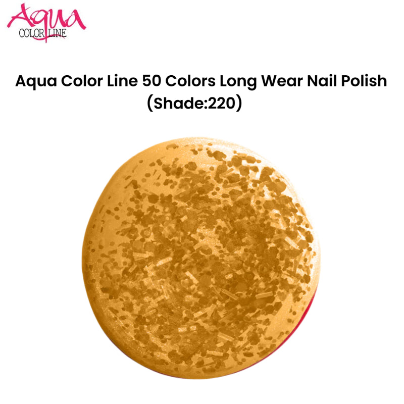 Aqua Color Line 50 Colors Long Wear Nail Polish (Shade:220)
