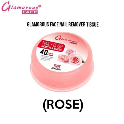Glamorous Face Nail Remover Tissue (ROSE)