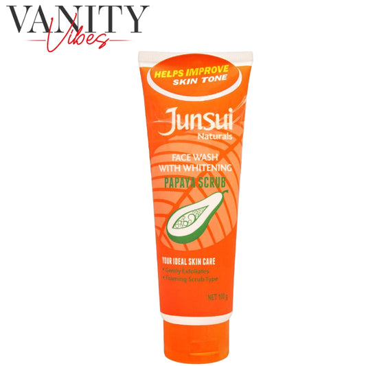 Junsui Papaya Scrub Facial Wash With Whitening 100g