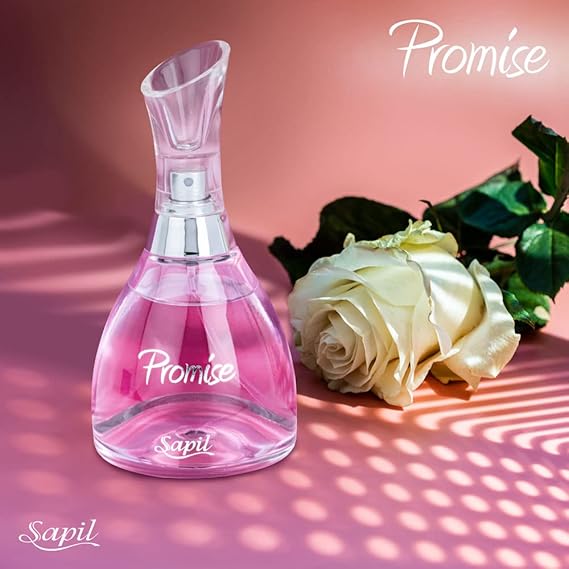Sapil Promise Eau de Parfum for Women 100ml - Long Lasting Floral Fruity Perfume with Elegant Feminine Fragrance for Daily We