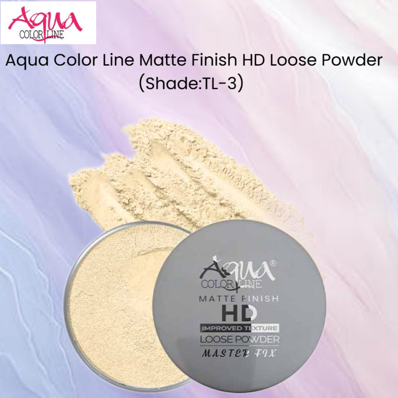 Aqua Color Line Matte Finish HD Loose Powder (Shade:TL-4)