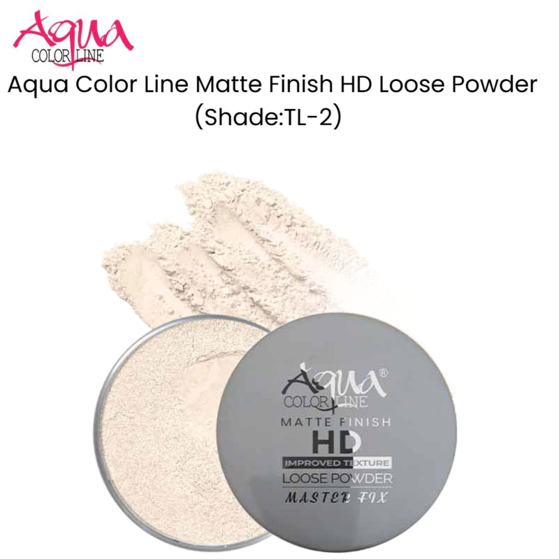 Aqua Color Line Matte Finish HD Loose Powder (Shade:TL-2)