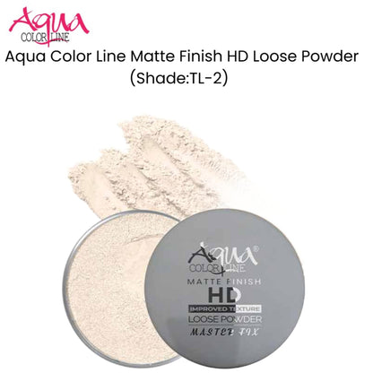 Aqua Color Line Matte Finish HD Loose Powder (Shade:TL-2)