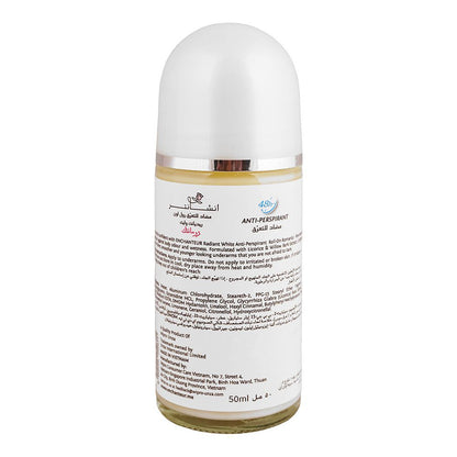 Enchanteur Whitening Anti-Perspirant Pore Refine Romantic Roll-On 50ml - Long Lasting Brightening Deodorant for Women Fresh F