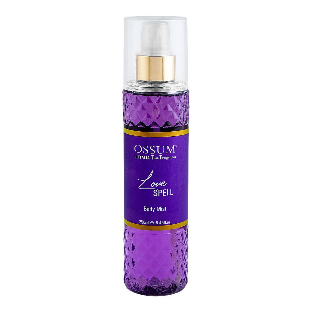Ossum Love Spell Body Mist 250ml Long-Lasting Sweet & Romantic Fragrance