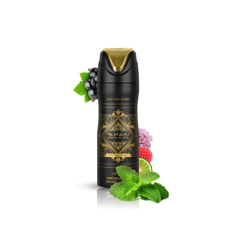 Lattafa Badee Al Oud For Glory Body Spray 200 ml Long-Lasting Freshness & Intense Oud Fragrance