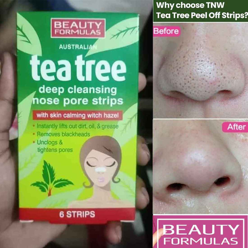 Beauty Formulas Tea Tree Nose Strip Pack of 6