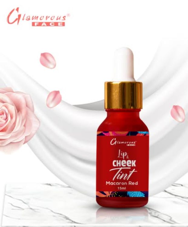 Glamorous Face Lip & Cheek Tint (MACARON RED)