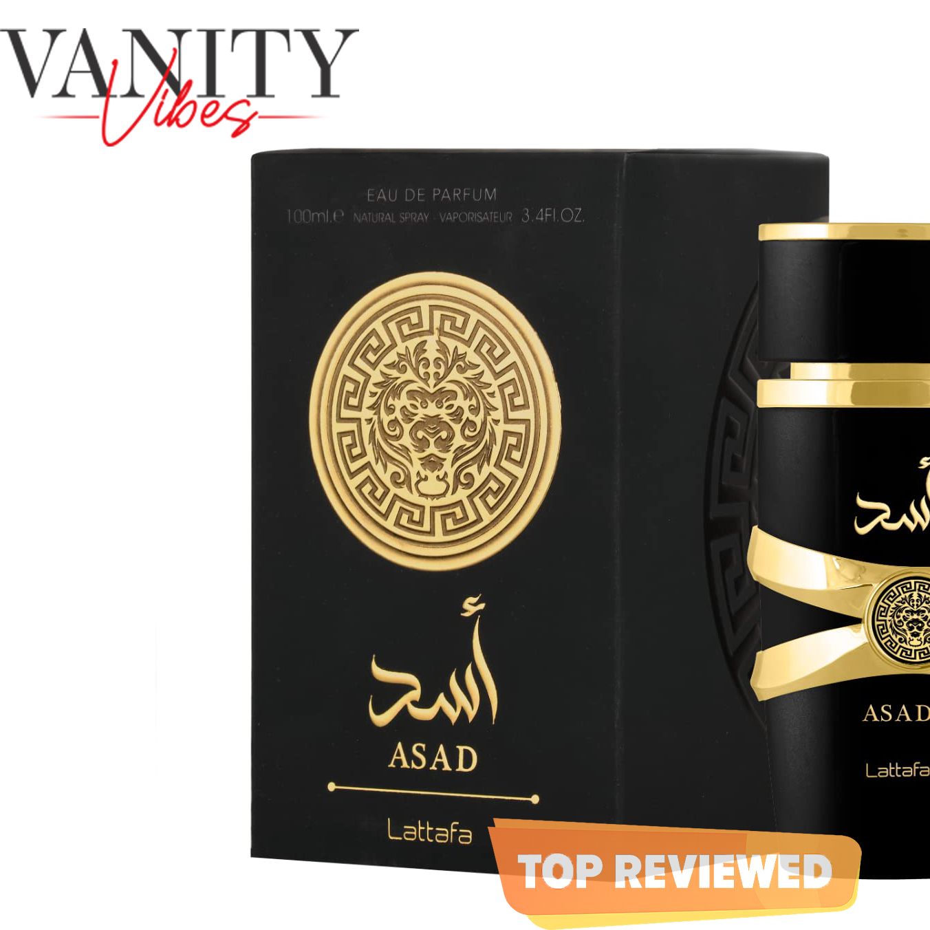 Lattafa Asad Eau de Parfum 100ml - Original Long-Lasting Unisex Perfume for Men & Women