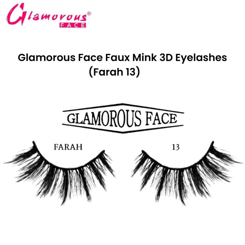 Glamorous Face Faux Mink 3D Eyelashes (Farah 13)