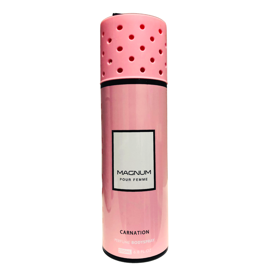 Armaf Magnum Pour Femme Carnation Perfume Body Spray 200ml Floral Fruity Fragrance