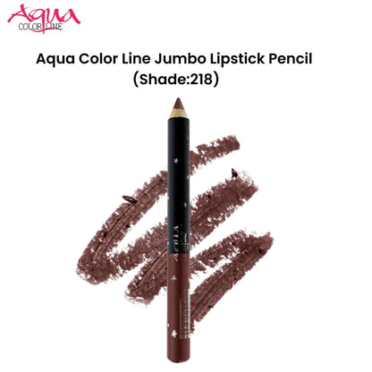 Aqua Color Line Jumbo Lipstick Pencil (Shade:218)