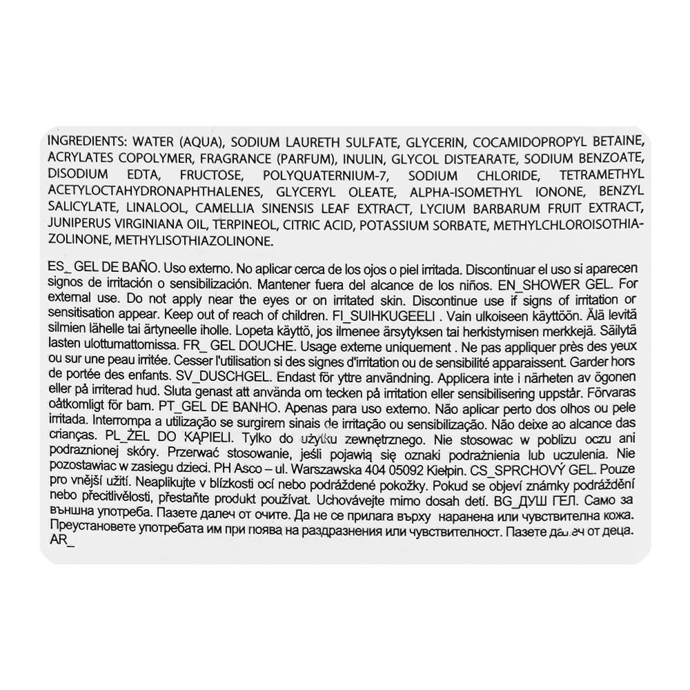 Nike Prebiotic Shower Gel 400ml – Gentle Body Wash for Men & Women with Long Lasting Fresh Fragrance, Skin Microbiome Care, H