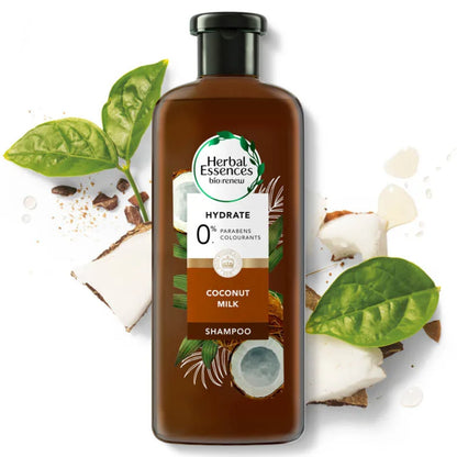 Herbal Essences Bio:Renew Hydrate Coconut Milk Shampoo 400ml – Moisturizing Shampoo for Smooth, Soft & Hydrated Hair