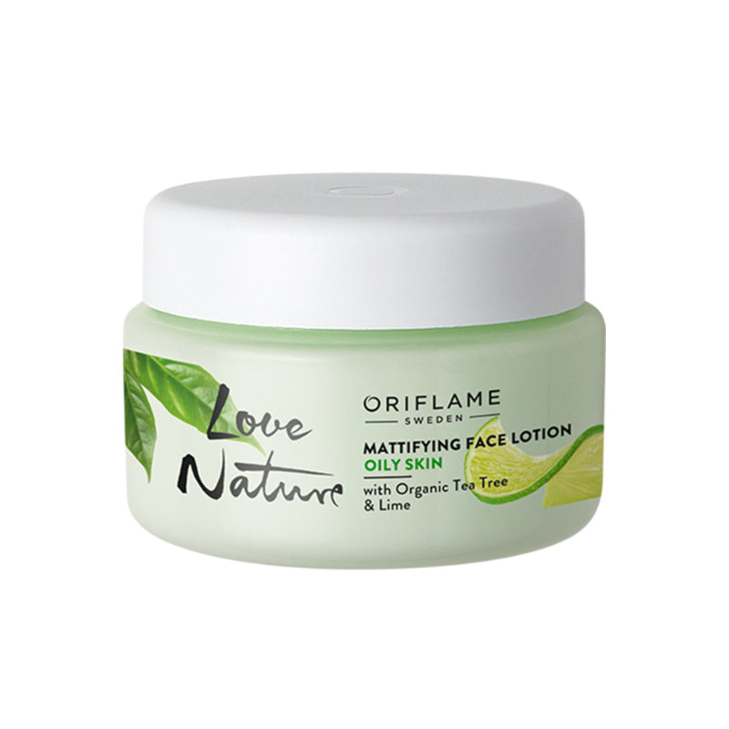 Oriflame Love Nature Mattifying Face Lotion Organic Tea Tree & Lime 50ml