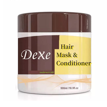 Dexe Collagen Hair Mask for Dry & Damaged Hair 500 ml Deep Repair, Strengthening & Moisture Care