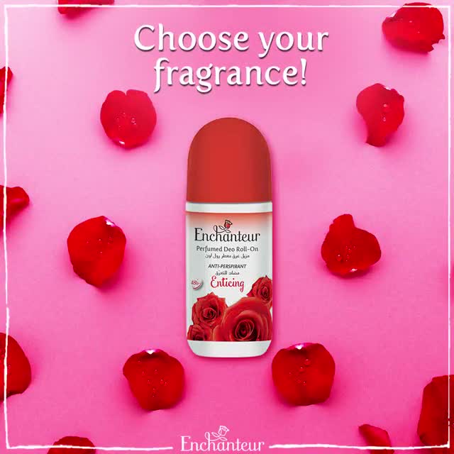 Enchanteur Enticing Roll-On Deodorant 50ml - Long Lasting Floral Fruity Fragrance Anti-Perspirant for Women Freshness & Odor 