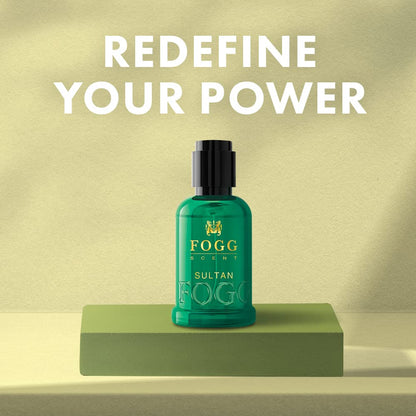 Fogg Scent Sultan Perfume Eau de Parfum 30ml - Long Lasting Bold Fragrance Spray for Men, Compact Travel Size