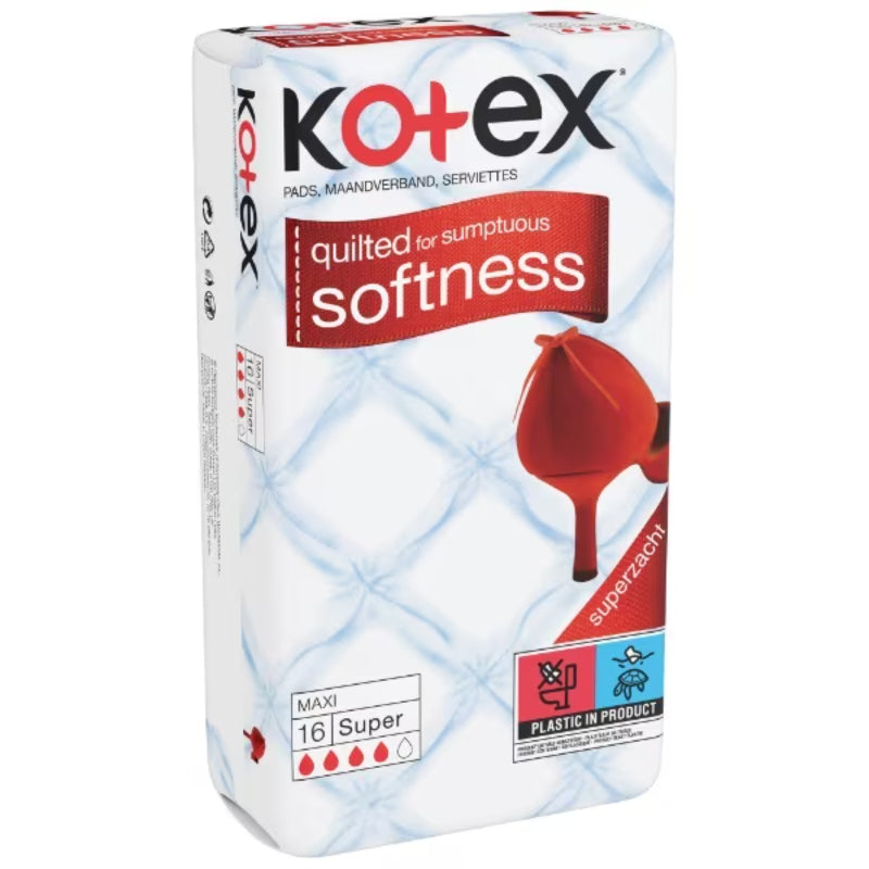 Kotex Quilted Maxi Pads 16pcs Super Soft & Absorbent