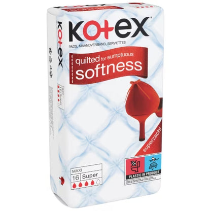 Kotex Quilted Maxi Pads 16pcs Super Soft & Absorbent