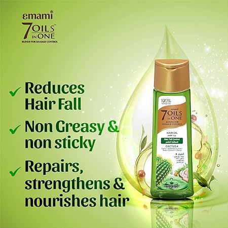 Emami 7 in 1 Hair Fall Control Cactus Oil 200ml