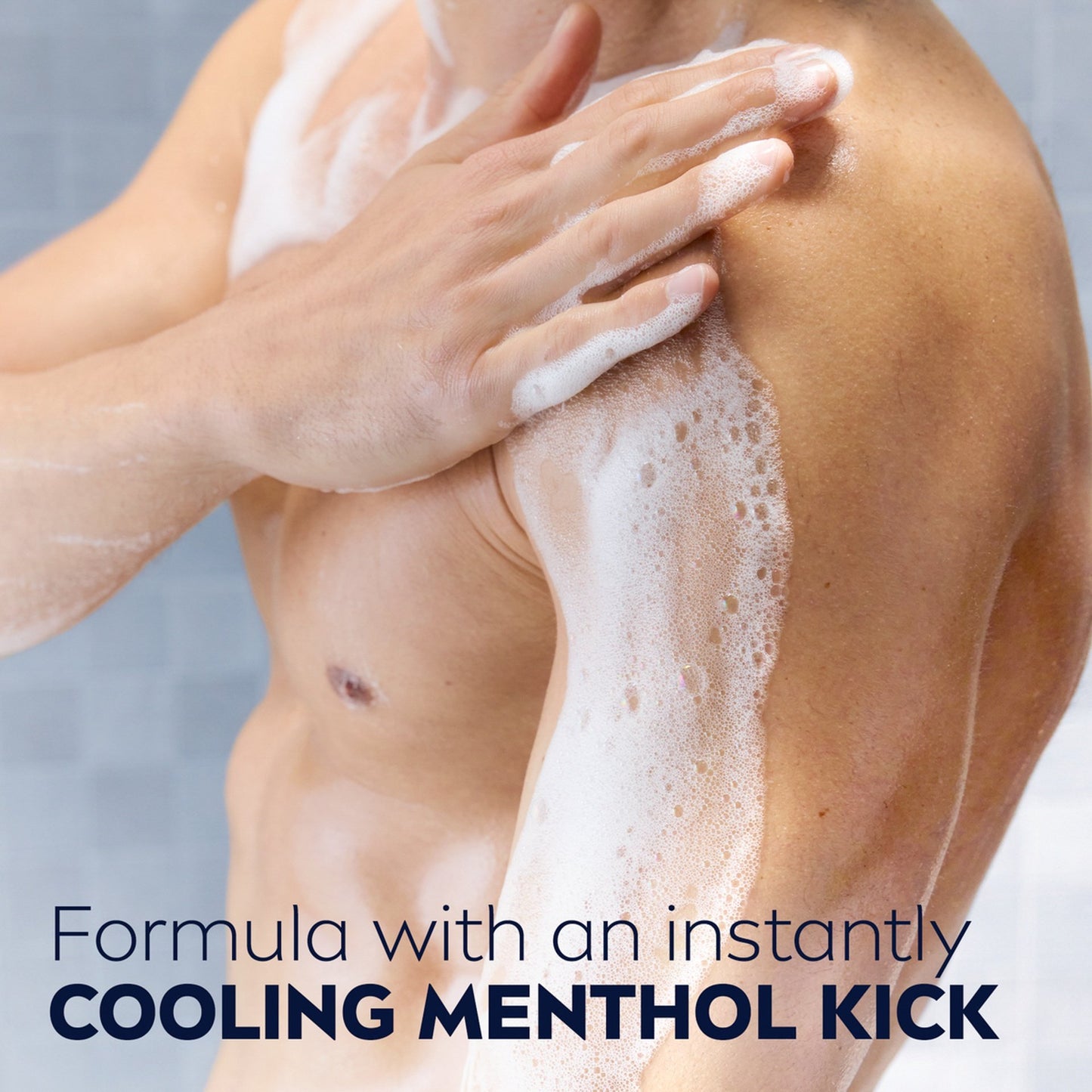 Nivea Men Cool Kick 24H Fresh Effect 3-In-1 Shower Gel For Body, Face & Hair 250ml