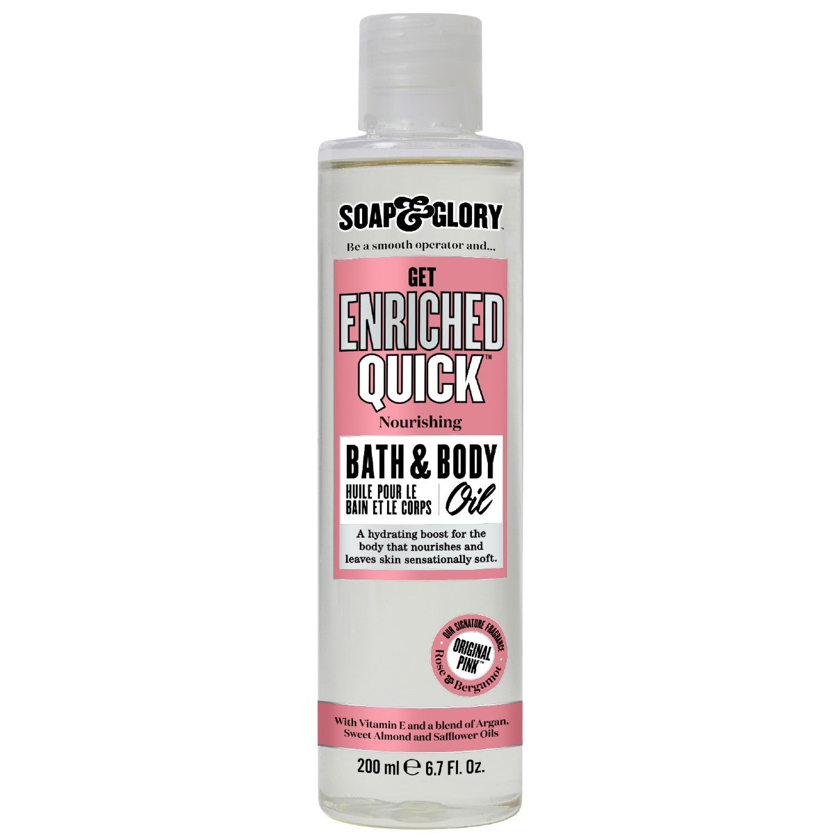 Soap & Glory Original Pink Get Enriched Quick Nourishing Bath Oil-200ml