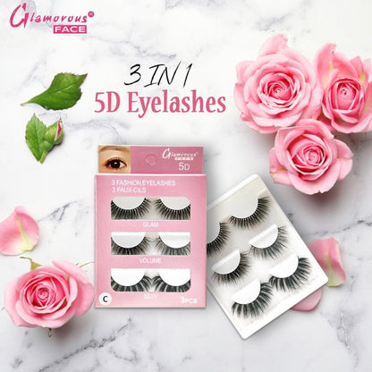 Glamorous Face 3×1 5D Eyelashes (GROUP C)