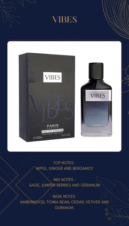 Faris Vibes by Fariis Parfums EDP 100ml for Men