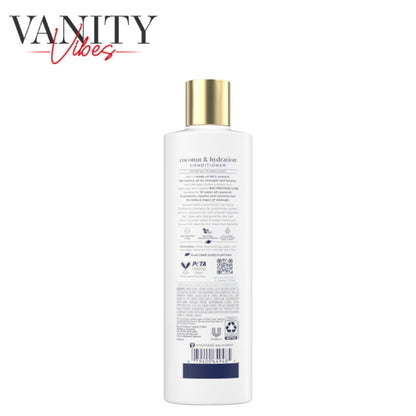 Dove Damage Therapy Coconut & Hydration Conditioner 355ml - Moisturizing Conditioner for Dry, Rough & Dehydrated Hair (USA)