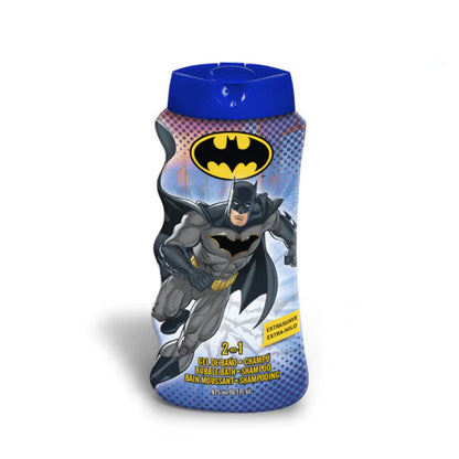 Lorenay Batman 2-in-1 Bubble Bath & Shampoo 475ml – Kids Gentle Hair & Body Wash for Soft Cleansing, Fun Bath Time & Long Las