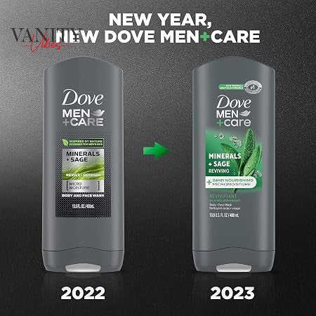 Dove Men+Care Mineral + Sage Reviving Body + Face Wash 532-ml