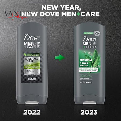 Dove Men+Care Mineral + Sage Reviving Body + Face Wash 532-ml