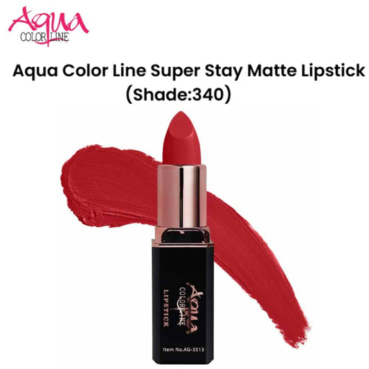 Aqua Color Line Super Stay Matte Lipstick (Shade:340)